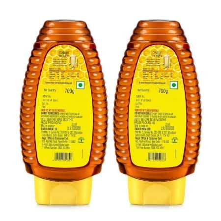 Dabur Honey Squeezy Pack 800g (400gx2, Pack of 2) | 100% Pure | World's No.1 Honey Brand with No Sugar Adulteration Dabur Honey Squeezy Pack 800g (400gx2, Pack of 2) | 100% Pure | World's No.1 Honey Brand with No Sugar Adulteration