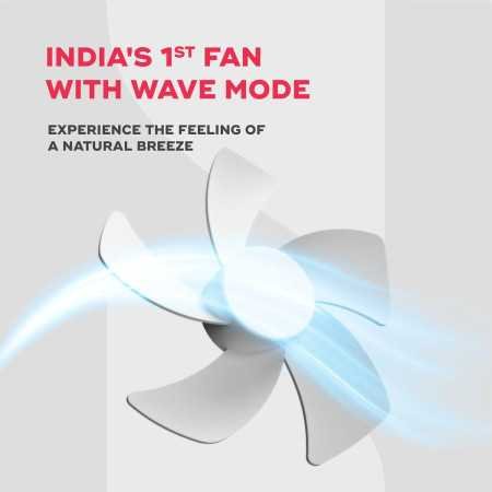 NUUK LIT Cordless & Rechargeable 7 Inch Table Fan with Night Light & Remote Control | Auto Oscillation with 4 Wind Modes | BLDC