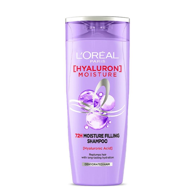 L'Oreal Paris Moisture Filling Shampoo, With Hyaluronic Acid, For Dry & Dehydrated Hair, Adds Shine & Bounce, Hyaluron Moisture L'Oreal Paris Moisture Filling Shampoo, With Hyaluronic Acid, For Dry & Dehydrated Hair, Adds Shine & Bounce, Hyaluron Moisture