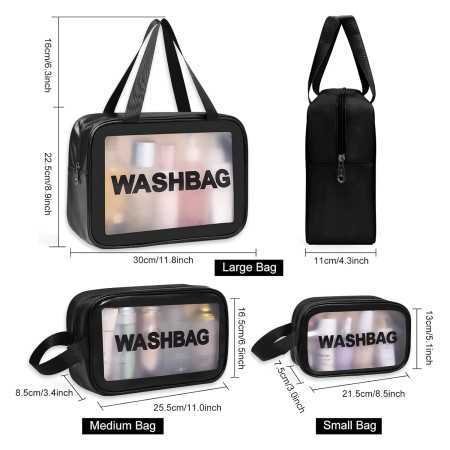 Xelvix Makeup Pouch Travel Toiletries Organizer Cosmetic Bags Portable Organizer Case Carry Pouch for Women Bathroom Set of 3 Xelvix Makeup Pouch Travel Toiletries Organizer Cosmetic Bags Portable Organizer Case Carry Pouch for Women Bathroom Set of 3