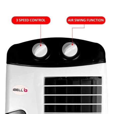IBELL High Speed Tower Fan, 25-foot Air Delivery, 4-way Air Flow, Low Power Consumption and Anti-Rust Body (White) IBELL High Speed Tower Fan, 25-foot Air Delivery, 4-way Air Flow, Low Power Consumption and Anti-Rust Body (White)