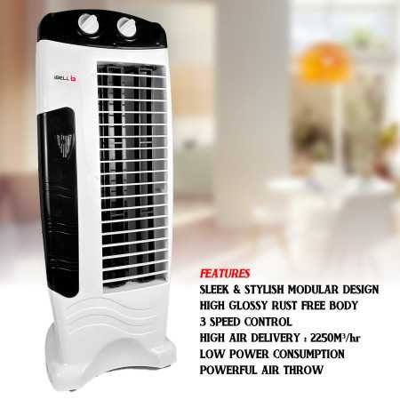 IBELL High Speed Tower Fan, 25-foot Air Delivery, 4-way Air Flow, Low Power Consumption and Anti-Rust Body (White) IBELL High Speed Tower Fan, 25-foot Air Delivery, 4-way Air Flow, Low Power Consumption and Anti-Rust Body (White)