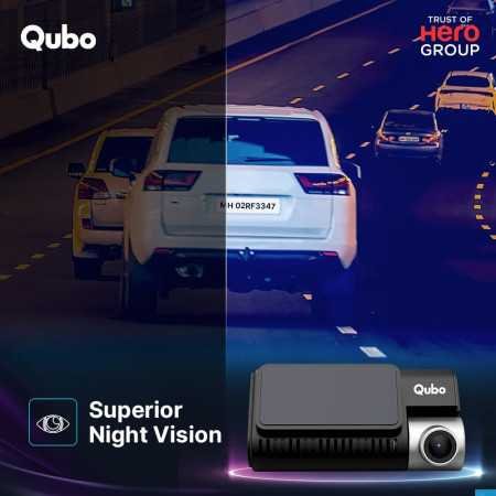 Qubo Car Dash Camera Pro X 3MP 1296p from Hero Group | Made in India | Super Capacitor| Wide Angle View | Emergency Recording | Qubo Car Dash Camera Pro X 3MP 1296p from Hero Group | Made in India | Super Capacitor| Wide Angle View | Emergency Recording |