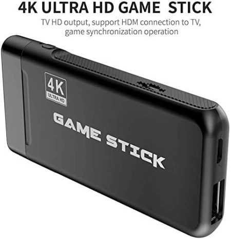 GSH USB Wireless Console Game Stick Video Game Console Built-in 3000 Classic Games 8 Bit Mini Retro Controller HDMI Output Dual