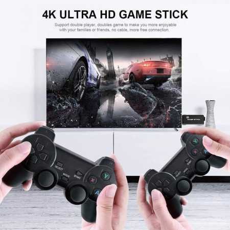 GSH USB Wireless Console Game Stick Video Game Console Built-in 3000 Classic Games 8 Bit Mini Retro Controller HDMI Output Dual