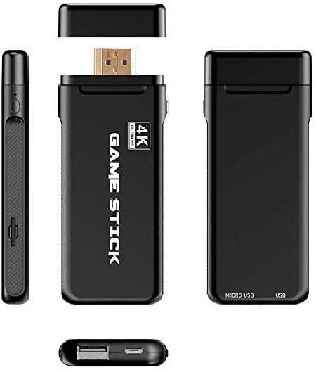 GSH USB Wireless Console Game Stick Video Game Console Built-in 3000 Classic Games 8 Bit Mini Retro Controller HDMI Output Dual