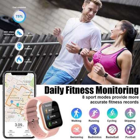 mi Smart Watch Id-116 Bluetooth Smartwatch Wireless Fitness Band for Boys, Girls, Men, Women & Kids | Sports Gym Watch for All