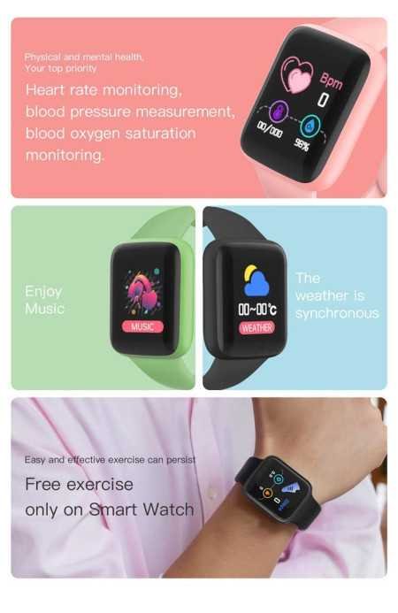 mi Smart Watch Id-116 Bluetooth Smartwatch Wireless Fitness Band for Boys, Girls, Men, Women & Kids | Sports Gym Watch for All