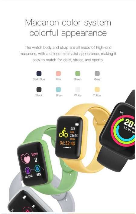 mi Smart Watch Id-116 Bluetooth Smartwatch Wireless Fitness Band for Boys, Girls, Men, Women & Kids | Sports Gym Watch for All