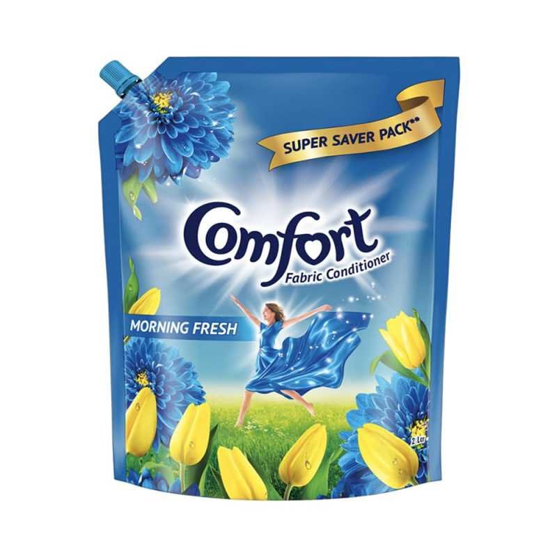 Comfort After Wash Morning Fresh Fabric Conditioner Pouch, 2 ltr, Liquid Comfort After Wash Morning Fresh Fabric Conditioner Pouch, 2 ltr, Liquid
