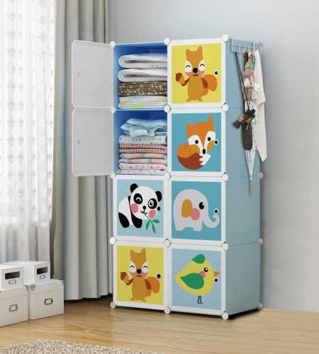 R. K. INTERNATIONAL 8 Door Plastic Soft Sheet Wardrobe Storage Rack Closest Organizer For Clothes Kids Living Room Bedroom Small R. K. INTERNATIONAL 8 Door Plastic Soft Sheet Wardrobe Storage Rack Closest Organizer For Clothes Kids Living Room Bedroom Small
