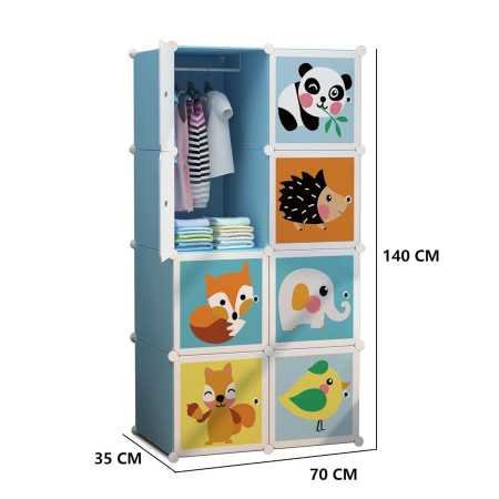 R. K. INTERNATIONAL 8 Door Plastic Soft Sheet Wardrobe Storage Rack Closest Organizer For Clothes Kids Living Room Bedroom Small R. K. INTERNATIONAL 8 Door Plastic Soft Sheet Wardrobe Storage Rack Closest Organizer For Clothes Kids Living Room Bedroom Small