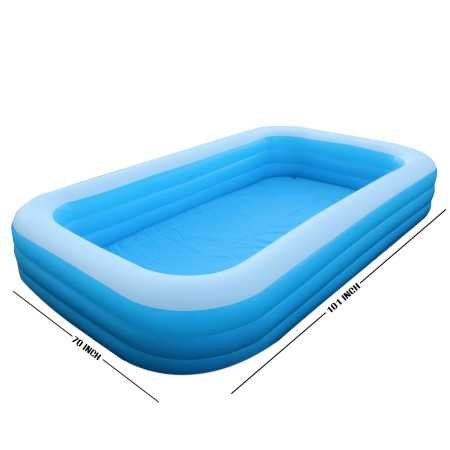 Majik 10 Feet Swimming Pool Tub for Family Kids Adult for Summer (Free Swimming Ring, 140 Balls, Swimming Goggles and Earplug) Majik 10 Feet Swimming Pool Tub for Family Kids Adult for Summer (Free Swimming Ring, 140 Balls, Swimming Goggles and Earplug)