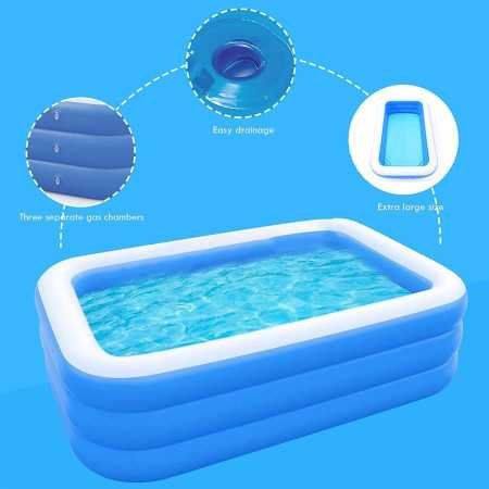 Majik 10 Feet Swimming Pool Tub for Family Kids Adult for Summer (Free Swimming Ring, 140 Balls, Swimming Goggles and Earplug) Majik 10 Feet Swimming Pool Tub for Family Kids Adult for Summer (Free Swimming Ring, 140 Balls, Swimming Goggles and Earplug)