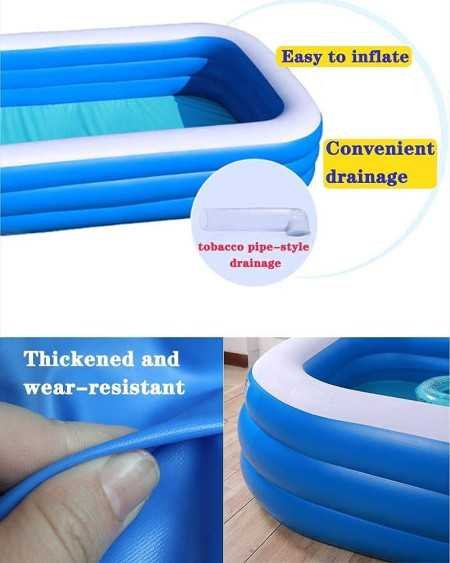 Majik 10 Feet Swimming Pool Tub for Family Kids Adult for Summer (Free Swimming Ring, 140 Balls, Swimming Goggles and Earplug) Majik 10 Feet Swimming Pool Tub for Family Kids Adult for Summer (Free Swimming Ring, 140 Balls, Swimming Goggles and Earplug)