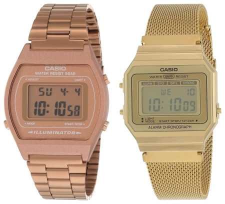 Casio Vintage Series Digital Rose Gold Dial Women's Watch-B640WC-5ADF
