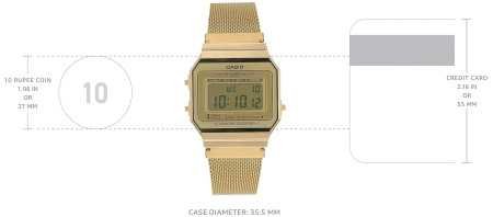 Casio Vintage Series Digital Rose Gold Dial Women's Watch-B640WC-5ADF