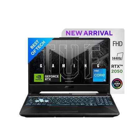 ASUS TUF F15 Gaming Laptop, Intel Core i5-11400H 11th Gen, 15.6-inch (39.62 cm) FHD 144Hz,(16GB RAM/512GB SSD/4GB NVIDIA GeForce