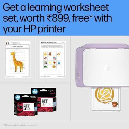 HP Deskjet 2331 Colour Printer, Scanner and Copier for Home/Small Office, Compact Size, Reliable, Easy Set-Up Through HP Smart