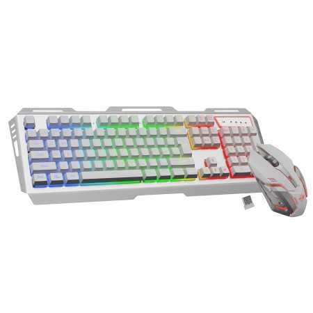 ZEBRONICS USB New Launch Trion Gaming Keyboard & Mouse Gaming Combo, 104 Keys Backlit, Translucent Material, Multi Color LED,