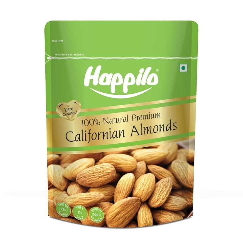Happilo 100% Natural Premium California Dried Almonds 500g Pack Pouch | Premium Badam Giri | High in Fiber & Boost Immunity | Happilo 100% Natural Premium California Dried Almonds 500g Pack Pouch | Premium Badam Giri | High in Fiber & Boost Immunity |