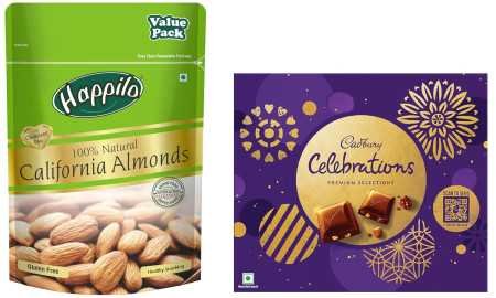 Happilo 100% Natural Premium California Dried Almonds 500g Pack Pouch | Premium Badam Giri | High in Fiber & Boost Immunity |