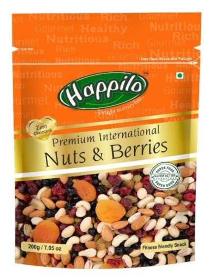 Happilo 100% Natural Premium California Dried Almonds 500g Pack Pouch | Premium Badam Giri | High in Fiber & Boost Immunity |