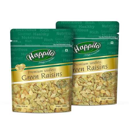 Happilo 100% Natural Premium California Dried Almonds 500g Pack Pouch | Premium Badam Giri | High in Fiber & Boost Immunity |