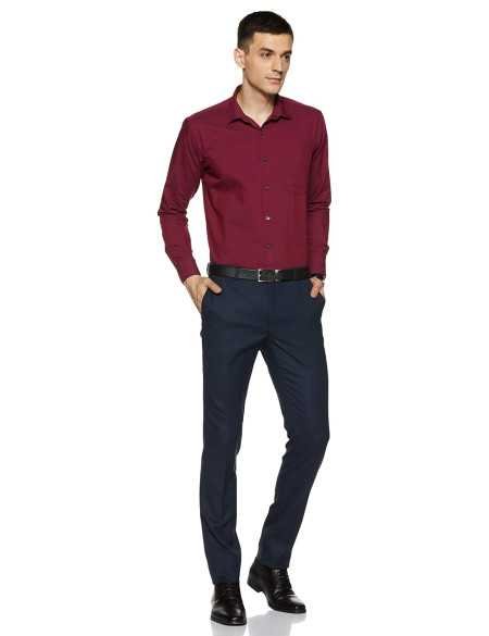 Amazon Brand - Symbol Men's Stretchable Formal Pants | Trousers (Slim Fit) Amazon Brand - Symbol Men's Stretchable Formal Pants | Trousers (Slim Fit)