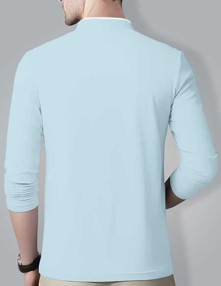 AUSK Men's Cotton Henley Neck Full Sleeve Solid Regular Fit T-Shirt AUSK Men's Cotton Henley Neck Full Sleeve Solid Regular Fit T-Shirt