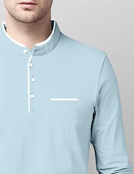 AUSK Men's Cotton Henley Neck Full Sleeve Solid Regular Fit T-Shirt AUSK Men's Cotton Henley Neck Full Sleeve Solid Regular Fit T-Shirt