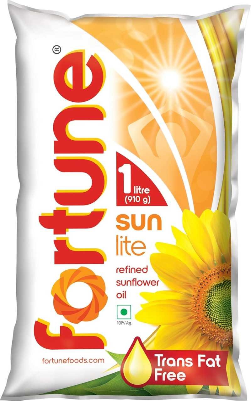 Fortune Sunlite Refined Sunflower Oil, 1L Fortune Sunlite Refined Sunflower Oil, 1L