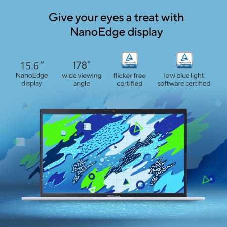 ASUS Vivobook 15, Intel Core i3-1220P 12th Gen, 15.6" (39.62 cm) FHD, Thin and Laptop (8GB/512GB SSD/Integrated Graphics/Windows