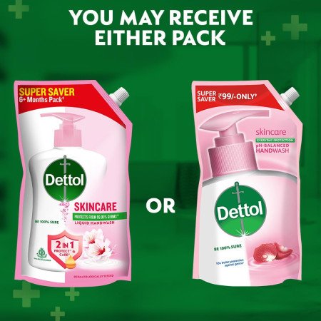 Dettol Liquid Handwash Refill Skincare Hand Wash- 1500ml | pH Balanced | 10x Better Germ Protection Dettol Liquid Handwash Refill Skincare Hand Wash- 1500ml | pH Balanced | 10x Better Germ Protection