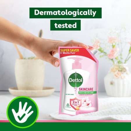 Dettol Liquid Handwash Refill Skincare Hand Wash- 1500ml | pH Balanced | 10x Better Germ Protection Dettol Liquid Handwash Refill Skincare Hand Wash- 1500ml | pH Balanced | 10x Better Germ Protection