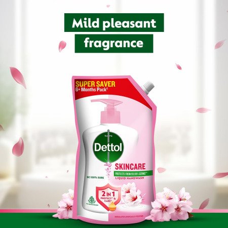 Dettol Liquid Handwash Refill Skincare Hand Wash- 1500ml | pH Balanced | 10x Better Germ Protection Dettol Liquid Handwash Refill Skincare Hand Wash- 1500ml | pH Balanced | 10x Better Germ Protection