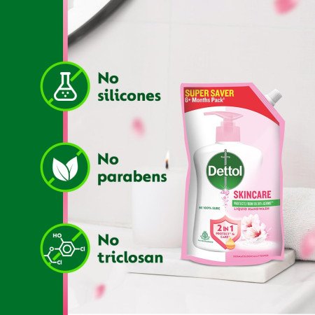 Dettol Liquid Handwash Refill Skincare Hand Wash- 1500ml | pH Balanced | 10x Better Germ Protection Dettol Liquid Handwash Refill Skincare Hand Wash- 1500ml | pH Balanced | 10x Better Germ Protection
