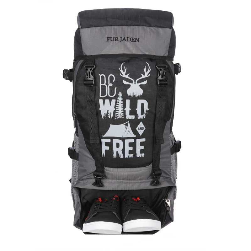 Fur Jaden 55 LTR Rucksack Travel Backpack Bag for Trekking, Hiking with Shoe Compartment Fur Jaden 55 LTR Rucksack Travel Backpack Bag for Trekking, Hiking with Shoe Compartment