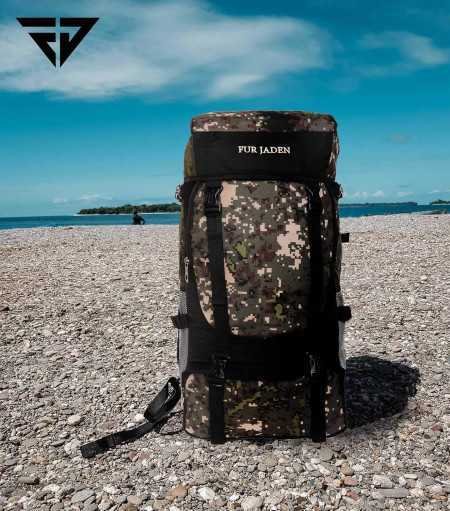 Fur Jaden 55 LTR Rucksack Travel Backpack Bag for Trekking, Hiking with Shoe Compartment