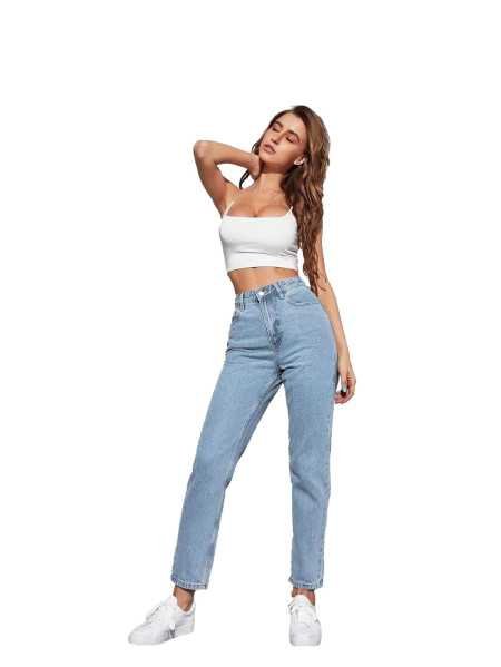 KOTTY Women High Rise Relaxed Fit Cotton Lycra Blend Ankle Length Jeans KOTTY Women High Rise Relaxed Fit Cotton Lycra Blend Ankle Length Jeans