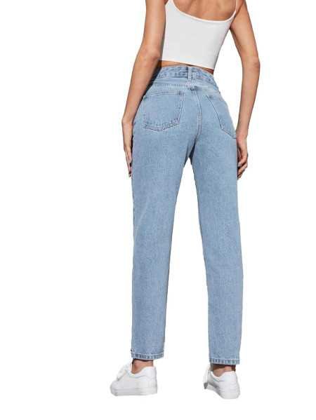 KOTTY Women High Rise Relaxed Fit Cotton Lycra Blend Ankle Length Jeans KOTTY Women High Rise Relaxed Fit Cotton Lycra Blend Ankle Length Jeans