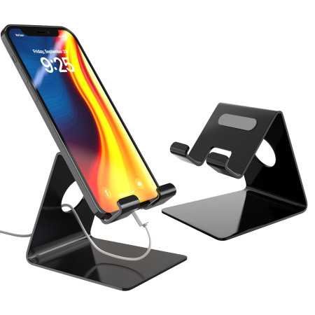 Amazon Basics Wall Mounted Mobile Holder Storage Case for Phones with Strong Adhesive Strips | Wall Mount Mobile