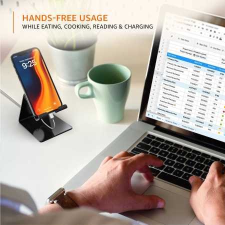 Amazon Basics Wall Mounted Mobile Holder Storage Case for Phones with Strong Adhesive Strips | Wall Mount Mobile