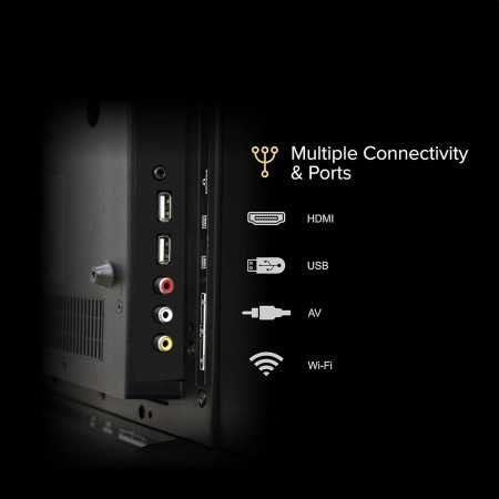 VW 80 cm (32 inches) Frameless Series HD Ready LED TV VW32A (Black)