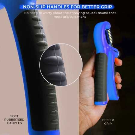 Boldfit Adjustable Hand Grip Strengthener, Hand Gripper for Men & Women for Gym Workout Hand Exercise Equipment to Use in Home