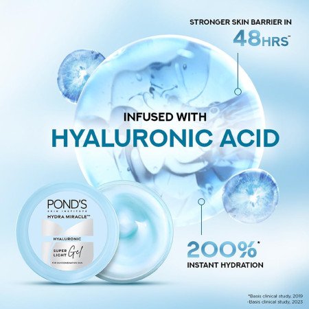 Pond's Super Light Gel Oil Free Moisturiser With Hyaluronic Acid + Vitamin E || 200 ml Pond's Super Light Gel Oil Free Moisturiser With Hyaluronic Acid + Vitamin E || 200 ml