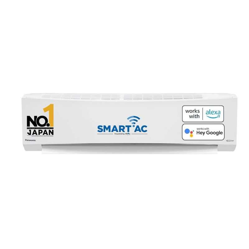 Panasonic 1.5 Ton 5 Star Wi-Fi Inverter Smart Split AC (India's 1st Matter Enabled RAC, Copper Condenser, 7in1 Convertible, True