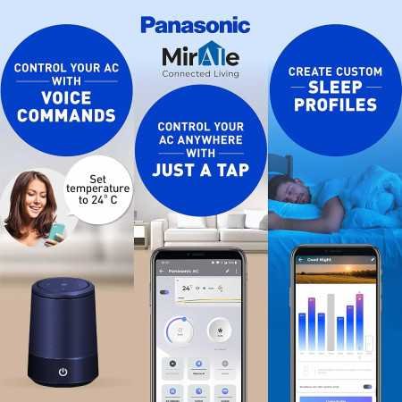 Panasonic 1.5 Ton 5 Star Wi-Fi Inverter Smart Split AC (India's 1st Matter Enabled RAC, Copper Condenser, 7in1 Convertible, True