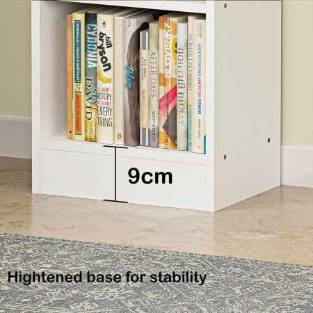 Lukzer 6 Layer Engineered Wood Bookshelf Multipurpose Home Decor Storage Rack Showcase Organizer for Living room, Kitchen,