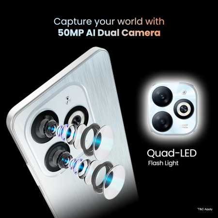 Infinix Smart 8 8GB RAM 128GB Storage | 5000 mAh Heavy Battery | Android 13 Go | 50MP + AI Camera | Dual Sim (Rainbow Blue)